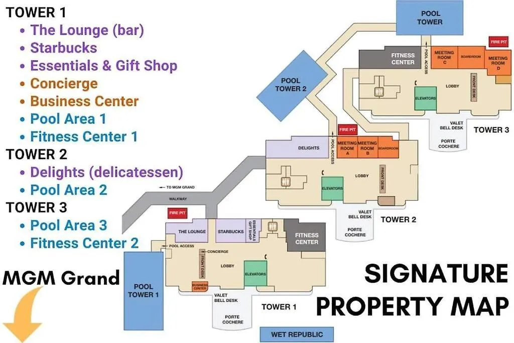 8Th Flr Mgm Signature 1Bed, Strip View, No Fee لاس فيغاس شقة